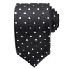 MICHIKO LONDON Brand Necktie, 100% Silk, Woven Pattern, Checkered Dots