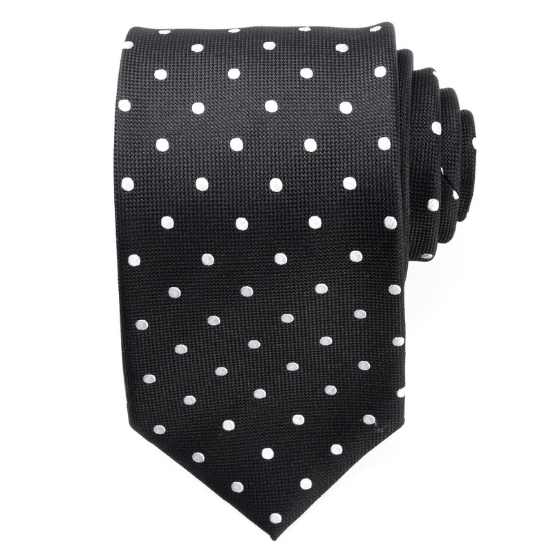 MICHIKO LONDON Brand Necktie, 100% Silk, Woven Pattern, Checkered Dots