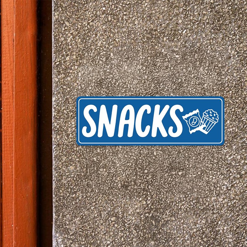 Signs ByLITA Standard Snacks Sign (Black Gold) - Medium