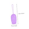 Beavorty 4pcs Double-sided Bath Scrubber for Deep Cleansing Ergonomic Handheld
