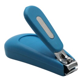 Baby Nail Clipper with Catcher Stainless Steel Nail Cutter Toenail Trim Baby - Blue or Pink