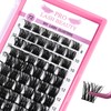 Pack of 72 Individual Eyelashes, Cluster Eyelashes, Eyelash Clusters, DIY