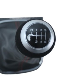 VENAKON Pomo Perilla Alcantara Piel 6 vel compatible con Jetta Mk6 GTI Mk5 Mk6