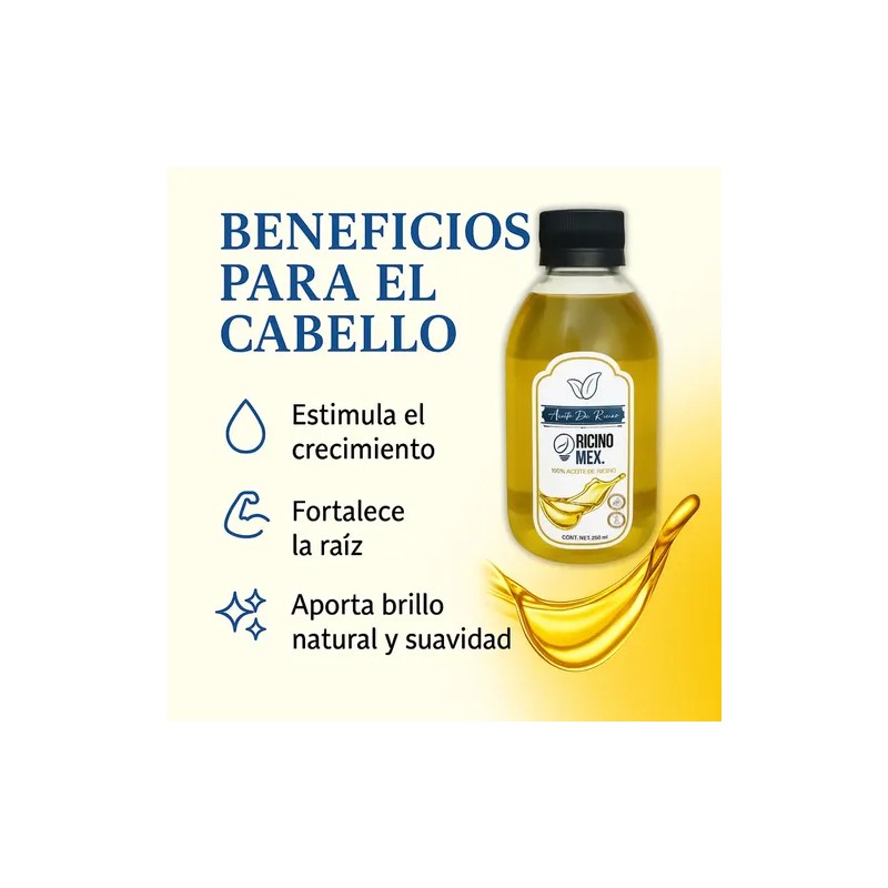 Aceite De Ricino Puro Y Orgánico 250 Ml - Corporal