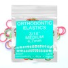 Neon Non-Latex 100 counts Intraoral Elastic Bands Orthodontic Elastics Dental