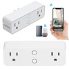 Power Strip WiFi BLE Remote Control Dual Sockets Receptacle 10A