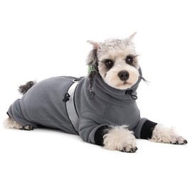 Dog Coats for Small Dogs, Polar Fleece Dog Pajamas Bodysuit for Small Medium Dogs, Dog Winter Jacket Dog Sweater Dog Vest for Small Dog, Dog Four-Legged Warm Clothes