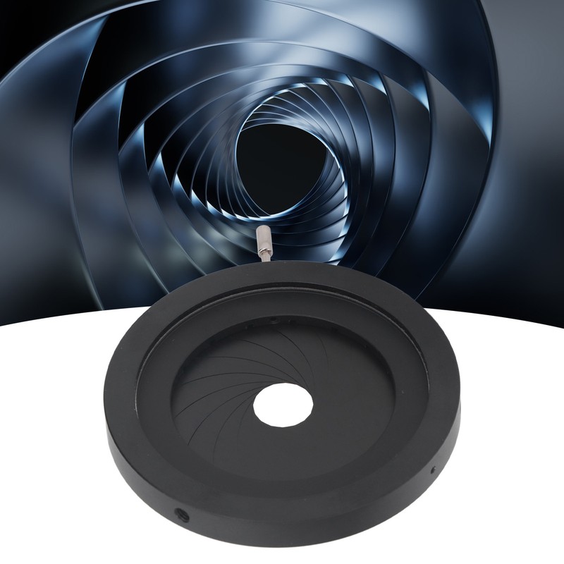 Adjustable Aperture 2‑50mm Iris Diaphragm Aluminum Alloy Manual Aperture Adjustable