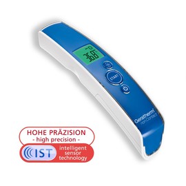 Geratherm Thermometer, Digital and Analogue Ear Thermometer Without Mercury, blue