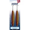Marinor Marinorsilda Pilker Set, 2 Stück, VMC-Haken, 25/40/60 g, 5 Farbvarianten, Meeresangeln, Blinker, Jig-Köder, Küstenblinker, Meeresköder (GR - Gold/Red, 60g)