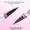 Microblading Eyebrow Pen - Dual-Ended 2-in-1 Eyebrow Pen with Brush,