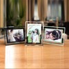 OUKEYI 6x4 Photo Frames Glass ，Picture Frame for Tabletop， Glass