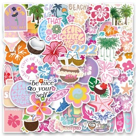 102PCS Coconut Girl Aesthetic Stickers,Cartoon Graffiti Sticker,Water Bottles Laptop Car Decal ，Perfect Gifts for Girls and Teenagers Cute Vsco Stickers