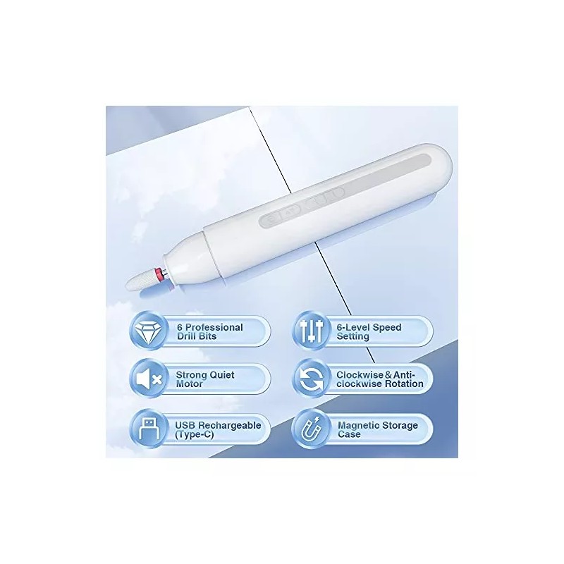 TouchBeauty Pulidora De Uñas Eléctrica Inalámbrica, Touchbeauty - Para