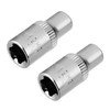 Utoolmart Shallow Socket, 1/4 Inches Drive 6-Point Socket, 4.5mm Metric