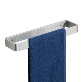 SAYAYO Brushed Nickel Hand Towel Holder for Bathroom Wall, 12 Inch Self Adhesive Towel Bar Hand Towel Rack Square Heavy Duty