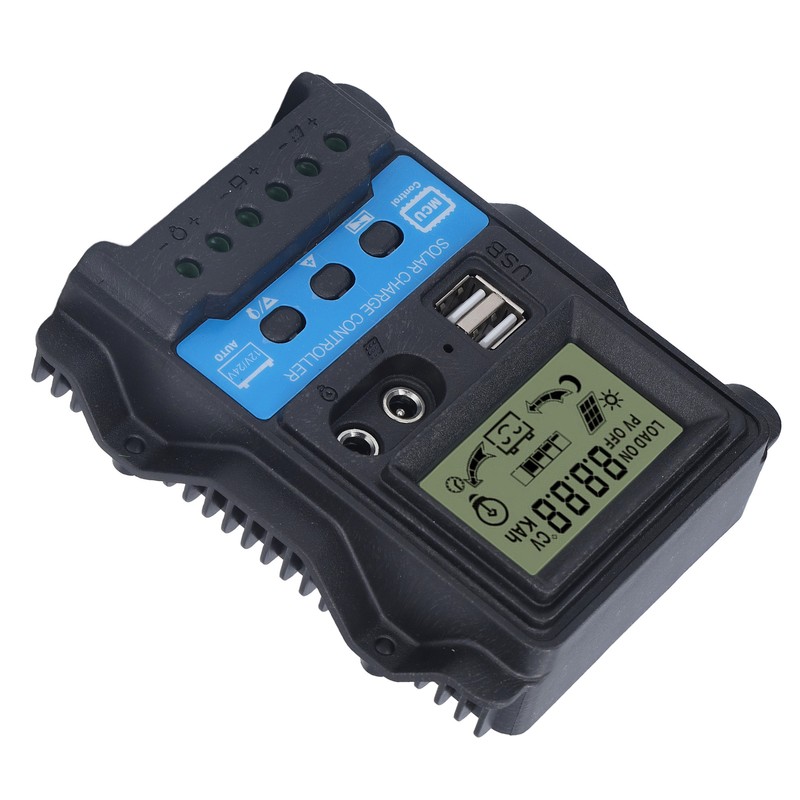 Solar Charge Controller LCD Display Dual USB 5V Output PWM