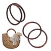 PH PandaHall Pack of 4 Rattan Bag Handles Made of