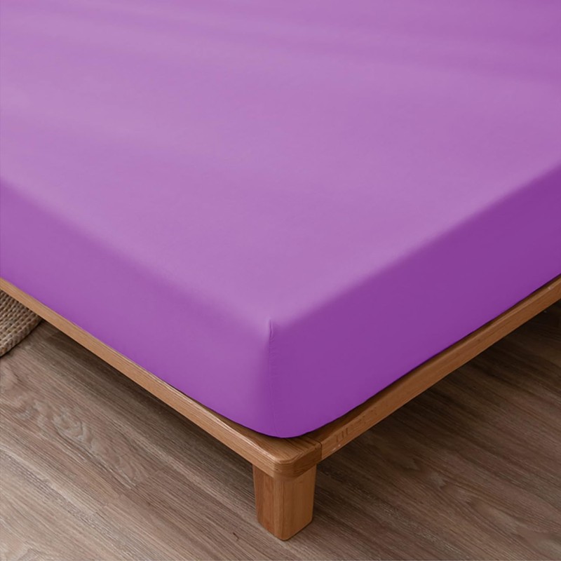 NAFAY LIVING Fitted sheet-Plain Dyed Ultra Soft Microfiber Bedding Sheet