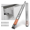 LONTAN 5 Pairs Push to Open Soft Close Drawer Slides