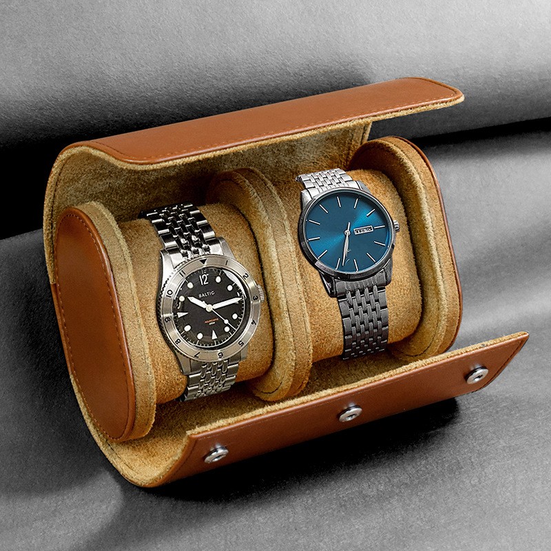 Watch Roll Travel Case for Watch Storage – Leather Organizer