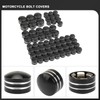 62PCS Motorcycle Bolt Covers Engine Head Bolts Toppers Cap for
