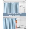 Skywin Shower Rod Cover - 2 Pack Silver 58 In