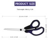 Uaugulft Scissors Stainless Steel Professional Scissors Multi-Purpose Scissors with Soft