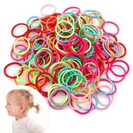 400PCS Hair Ties Hair Accessories for Women Girl Rubber Bands for Hair Ties No Damage Elastic Hair Ties for Thin Small Hair Rubber Bands Elastic Hair Bands Multicolor Pony Tails Hair Ties