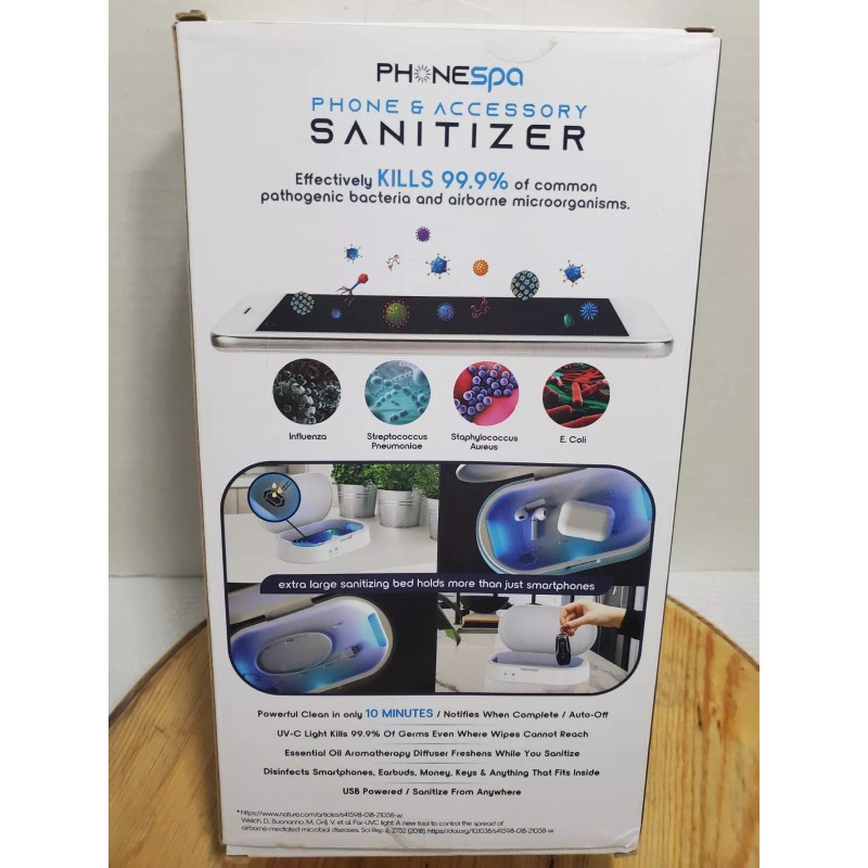 PhoneSpa Phone & Accessory Sanitizer NIB