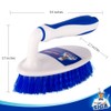 MR.SIGA Heavy Duty Scrub Brush with Comfortable Grip, Cleaning Brush