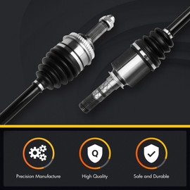 KUSATEC CV Axle Shaft Assembly Compatible with Subaru Impreza 2008-2015/ Legacy Outback 2005-2009, Front side, 2.0 2.5L, Replace# 66-7355