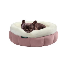 BALANCE Round Cat Beds for Indoor Cats - Donut Dog Beds for Small Dogs, Washable Pet Bed for Puppy and Kitten with Anti-Slip Bottom