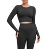 JBT Long Sleeve Workout Tops for Women Sport Yoga Fitness