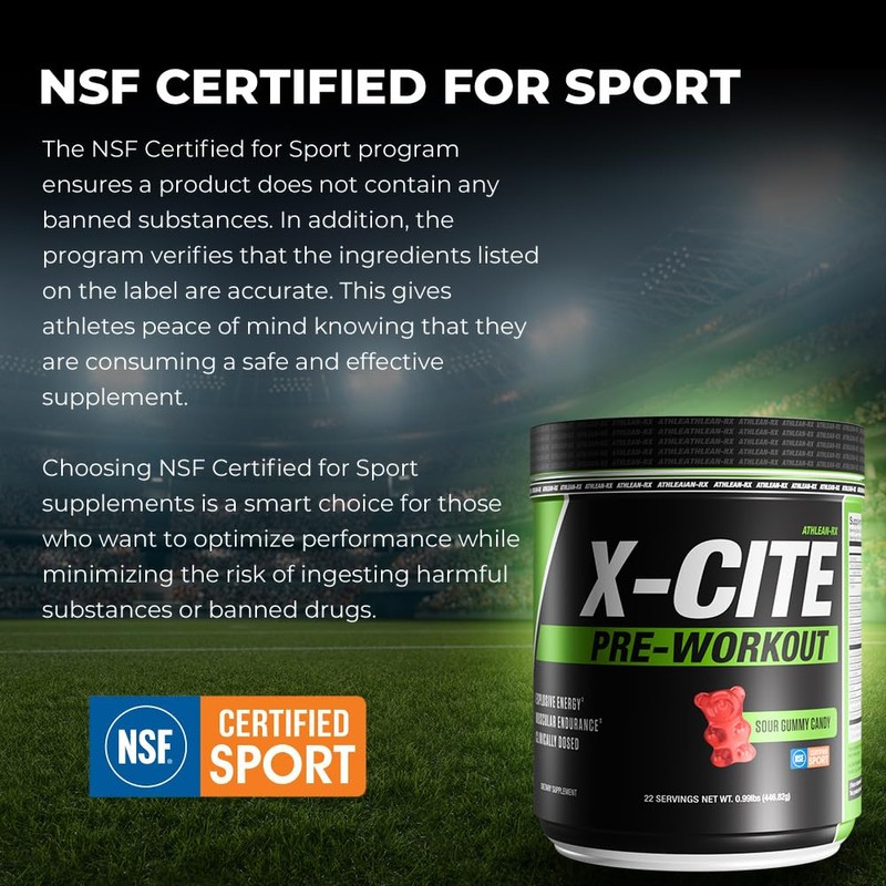 X-CITE Pre-Workout by ATHLEAN-X - Enhanced Formula with Beta-Alanine, Creatine