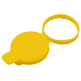 HAOTOM Yellow Windshield Washer Fluid Reservoir Tank Bottle Cap Cover Compatible For Saab 9-3 2003-2011/Saab 9-5 1999-2009/Saab 9-3X 2010-2011