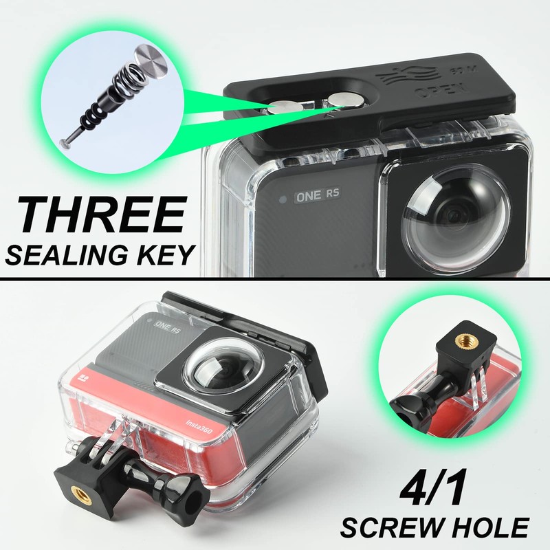 Dual Lens Panoramic Waterproof Shell for Insta360 ONE RS 360°