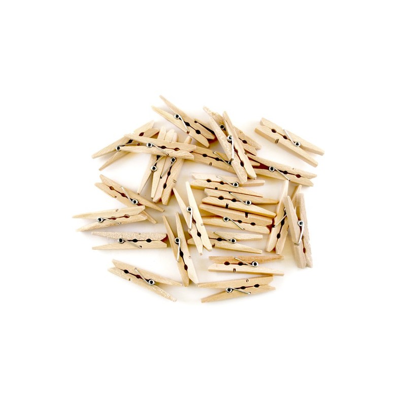 Multicraft Imports Wood Clothespins-Natural 1.875" 24/Pkg