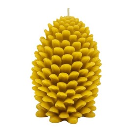 SUNBEAM CANDLES Candle Beeswax Pine Cone Large, 1 EA