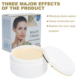 30 G Gesichtsaufhellungscreme, Feuchtigkeitsspendende Anti-Aging-Gesichtscreme Zur Hautaufhellung und Anti-Falten-, Feuchtigkeits- und Beruhigungs-Gesichtscreme für Trockene Haut