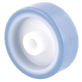 WAGNER 03655001 Swivel Castor / Fixed Castor / Furniture Castor Soft Replacement Wheel Eco Diameter 50 mm Blue / White Load Capacity 50 kg