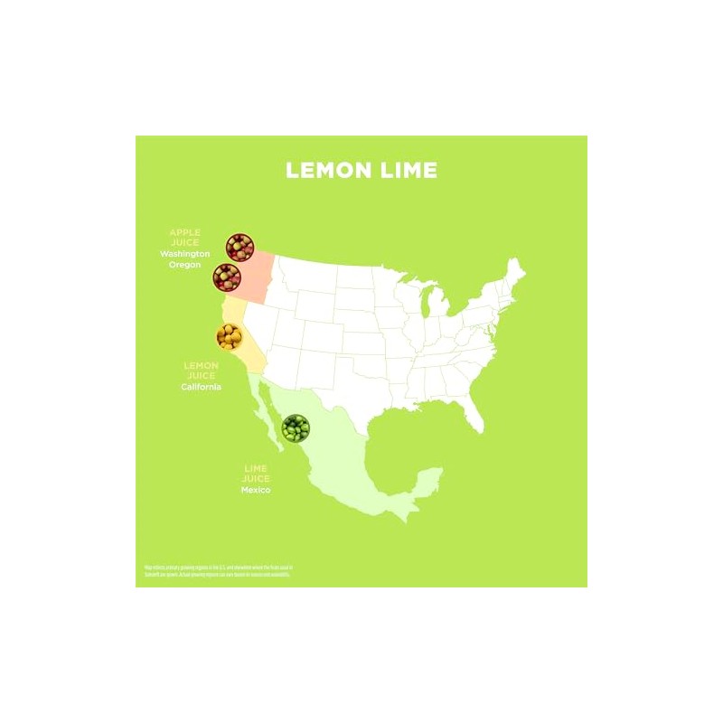 Spindrift "Lemon Lime" Soda, Made with Real Squeezed Fruit, Pack