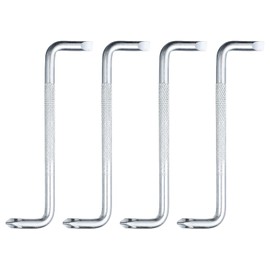 sourcing map 4pcs Offset Screwdriver SL5/PH2 Phillips Flat Head Right Angle 90 Degree Screw Driver Double Ended Z-Type Hand Tool for Home Appliance Repair