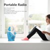 AM FM Portable Radio Portable Hook Type Waterproof Broadcast Music