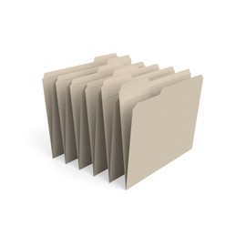 Staples 452830 100% Recy Reinforced Top-Tab File Folders 1/3 Cut Manila Letter 50/Bx