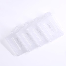 HONBOO 4 PCS Refrigerator Dividers,Refrigerator Organizers,Adjustable Snap-on Fridge Shelf Dividers,Plastic Refrigerator,Expandable from 2.5-4.3 inches Drawer Separators Board for Kitchen Home Office