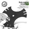 9" X 5/8" Center Hole 781-0748-0637 3-Side Edger Star Blade,
