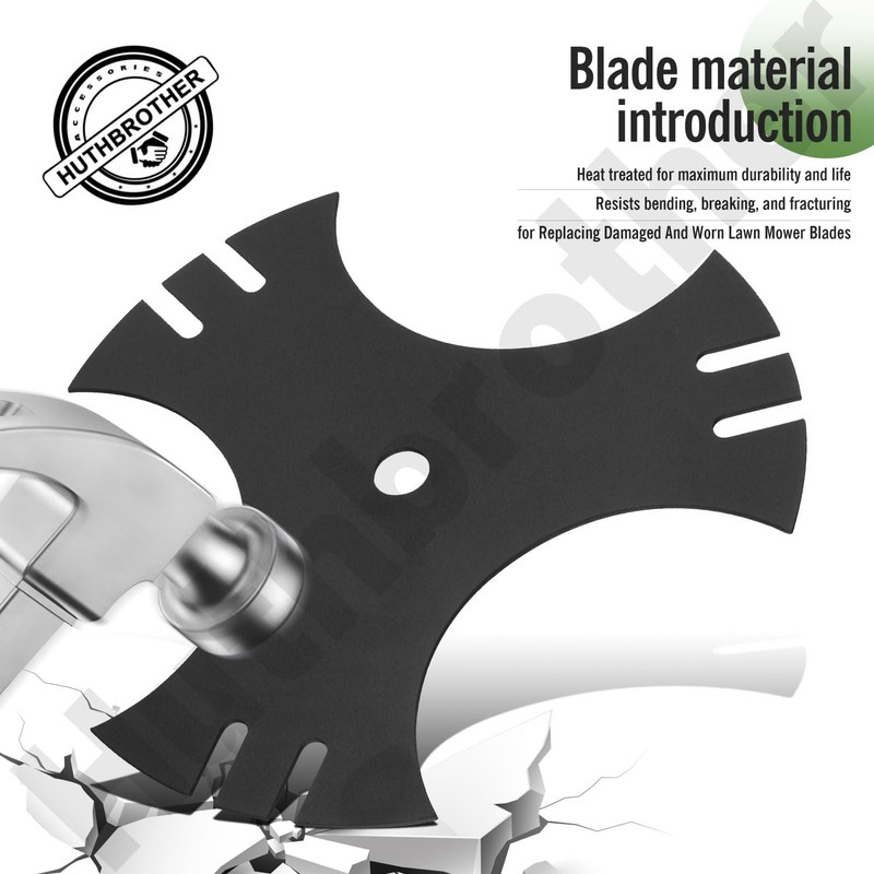 9" X 5/8" Center Hole 781-0748-0637 3-Side Edger Star Blade,