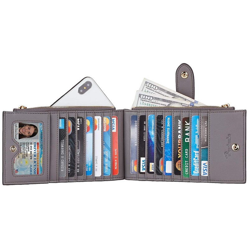 Travelambo Cartera Para Mujer Con Bloqueo De Rfid Bifold Multi