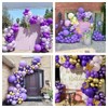 Balloons Purple, Pack of 84 Balloons Birthday Garland Set of